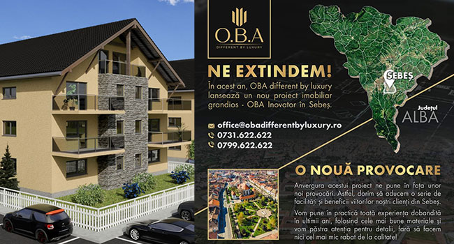OBA different by luxury se extinde în Sebeș!