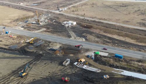 Pasajul DN1C – Tetarom III este printre putinele santiere pe care se lucreaza in prezent