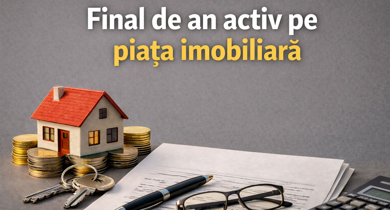 Final de an activ pe piața imobiliară: peste 56.000 de proprietăți tranzacționate în decembrie 2025
